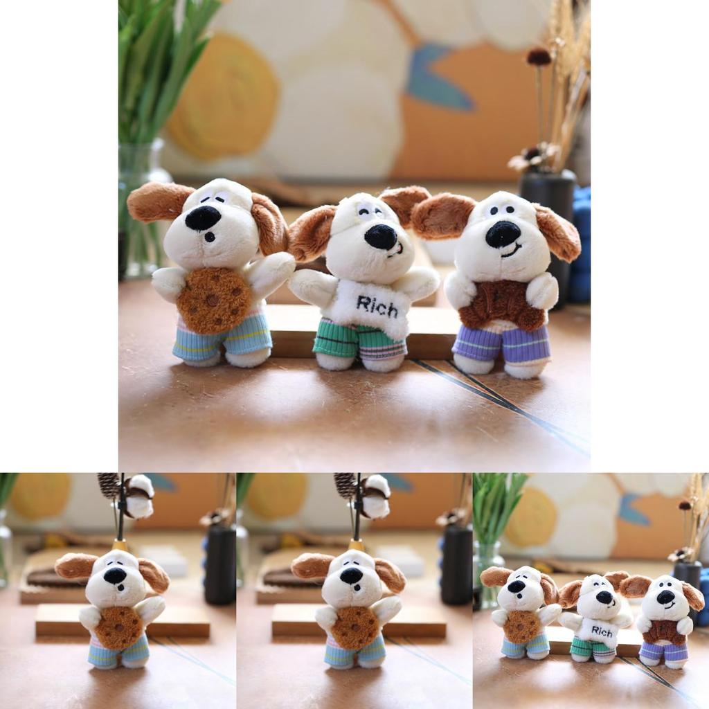Chaveiro de Cachorro de Pelúcia Super Macio para Crianças e Decoração de Bolsa