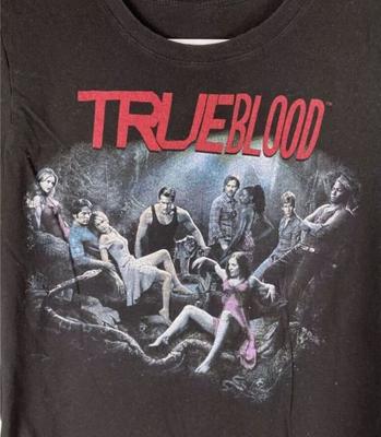 T-shirt Vintage Série TV True Blood Années 90 Classique Noir Unisexe Taille S-2345XL