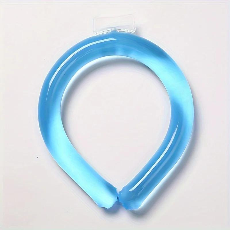 

Wearable Neck Cooler - Reusable Cooling Tube for Summer Freeze Activated Neck Sleeve Hot Weather Relief for Outdoor Work/Travel синій