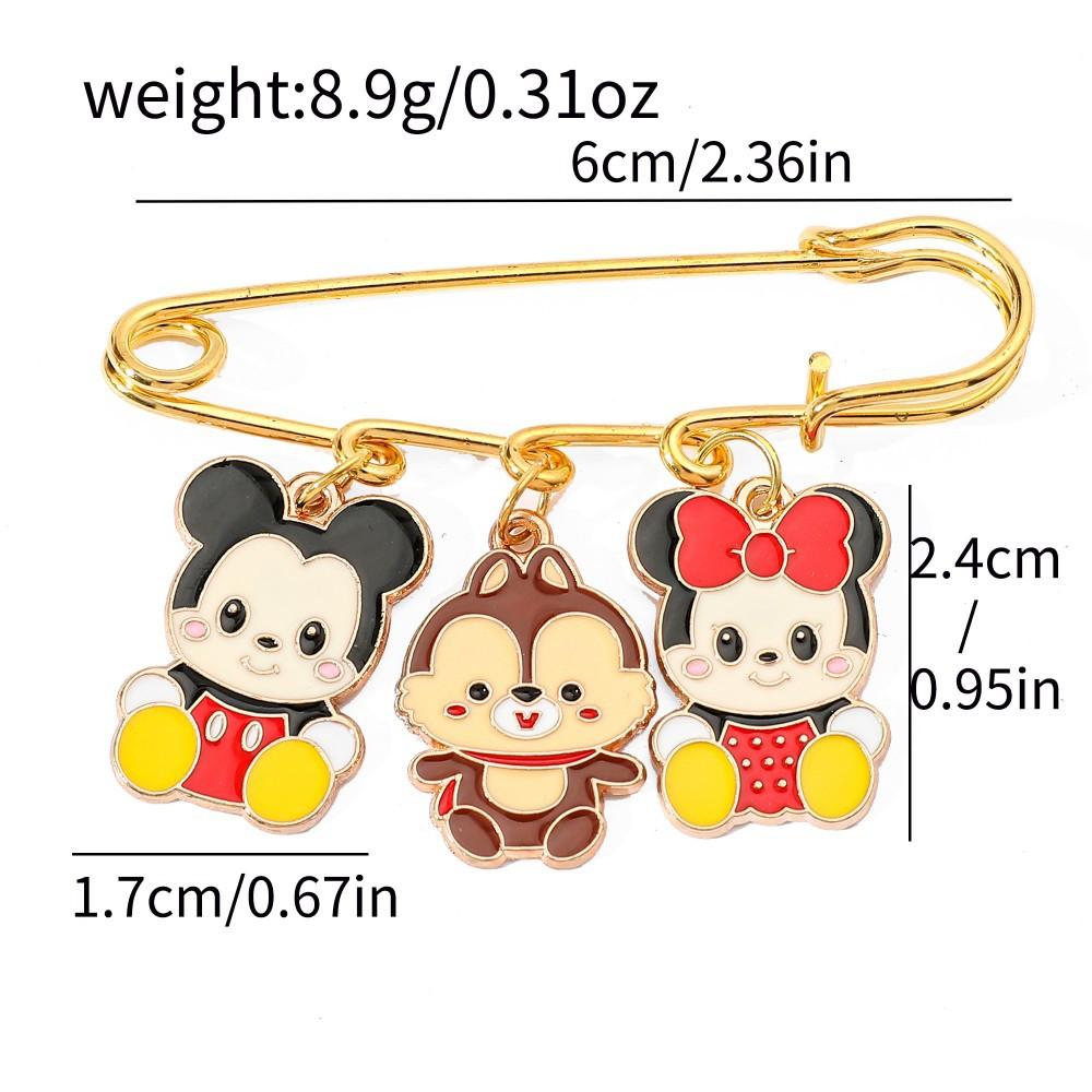 Винни-Пух Тигра Металлическая Булавка Микки Минни Микки Маус Сплав Капельная Брошь