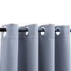 Blackout Curtain with Metal Grommets Gray 290 x 245 cm