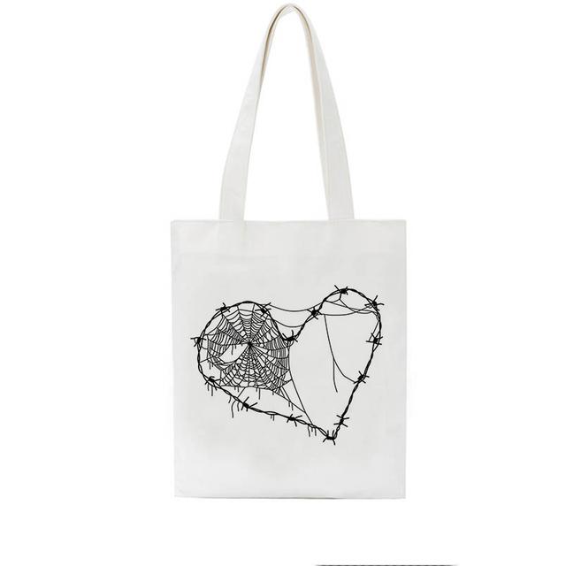 Готическая сердце повседневная школьная сумка в стиле хип-хоп темная женская сумка — фото 9