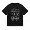 Men's  Classic T-Shirt Minimalist PROGRESS Design and Computer Lover Art Tee