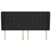 VidaXL Headboard with Ears Black 163x23x118-128 Cm Faux Leather3118052