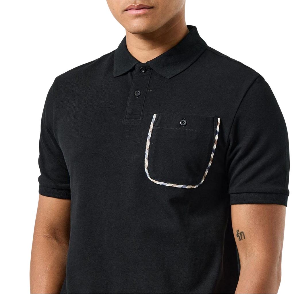 Weekend Offender Mens Spence Checked Polo Shirt