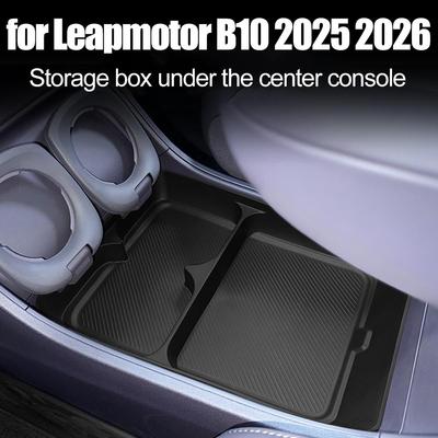 For Leapmotor B10 2025 Armrest Storage Box Under The Center Console Organizer Container Car Interior Modification Decoration