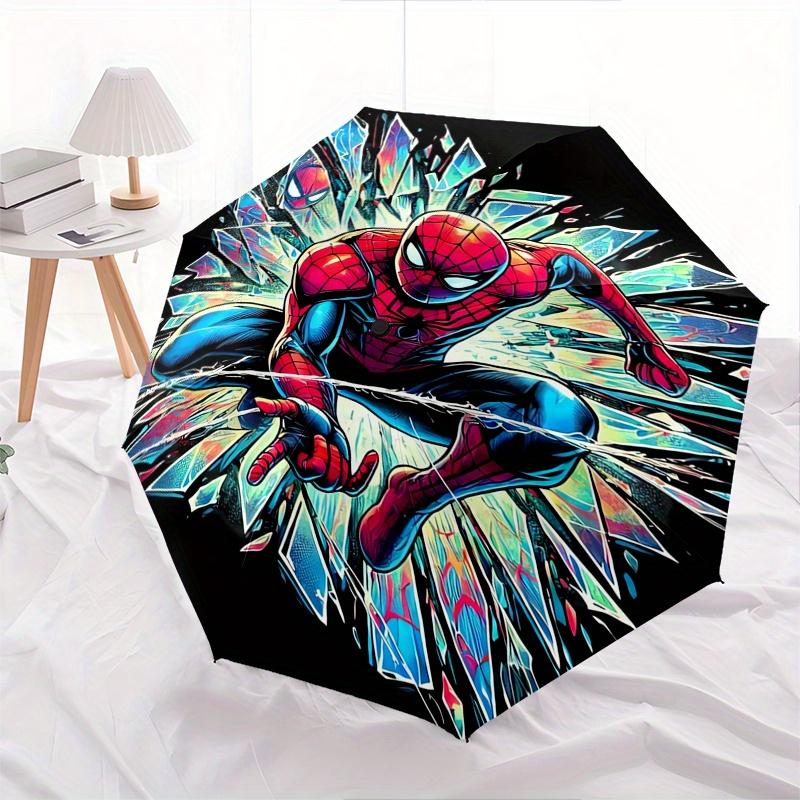 

Spider-Man,Web, Fashion Umbrella, Automatic Opening and Closing Cartoon Design, Iron Ribs and Handle, 8 Ribs, Suitable for All Occasions and