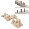 50Pcs Domino Tenon Beech Wood 8x40mm Loose Tenons Woodworking Accessory for Positioning 0.31x1.57in