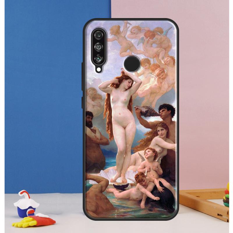 Art Painting Birth Of Venus Case For Huawei Nova Y73 Y72 Y70 Y90 Y60 Y61 Y91 12s 12i 11i 8i 9 10 SE P30 P40 Lite P60 Pro