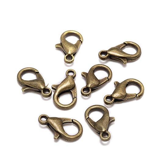 50Pcs Lobster Hooks Plated Multipurpose DIY Bracelet Necklace Key Ring Lobster Clasps Jewelry Findings