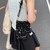 Fashionable Sequin-Textured Women'S Handbags Mini Phone Crossbody Bag Minimalist Adjustable Strap Shiny Small Shoulder Bag