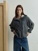 Endeopobeu Classic Fur Collar Fleece Anorak _ Charcoal