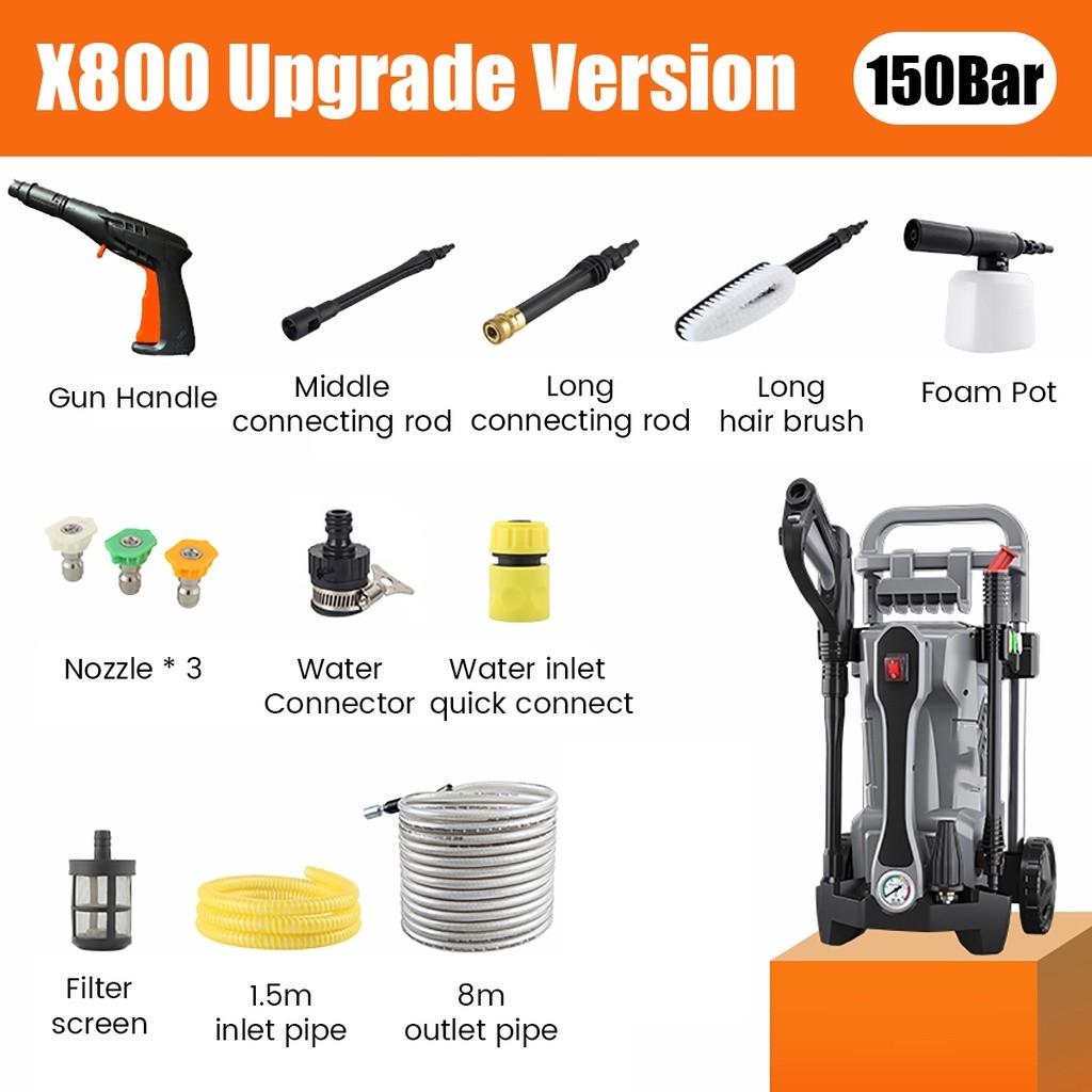 220V-230V 150Bar High Pressure Washer For Parkside Pressure Sprayer Car Washing Machine 3800W Cleaner Pump Foam Generator Sink Accessories