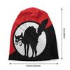 Custom Anarchist Black Cat Flag Skullies Beanies Caps Hip Hop Winter Warm Women Unisex Knitted Hat Adult Unisex Bonnet Hats