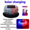 Waterproof Solar LED Flashing Light Car Roof Emergency Beacon for Night Road Traffic Warning