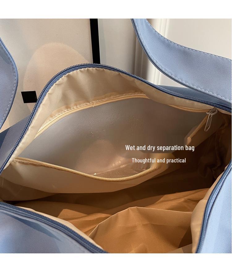 Travel Bag Large Capacity, Dry & Wet Separation, Lightweight Sports & Fitness Crossbody Bag for Short Trips