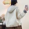Stylish Korean Plaid Cotton Padded Workwear Jacket for Autumn/Winter