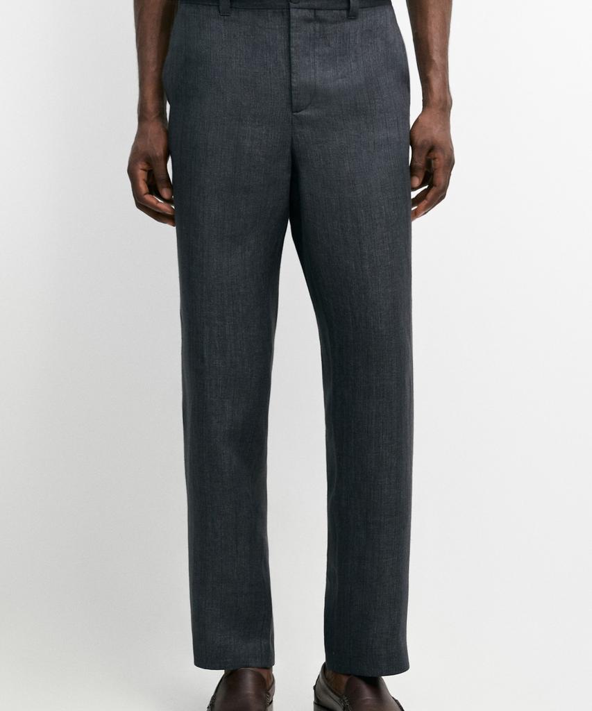 Masimodutti 100% Linen Striped Pants