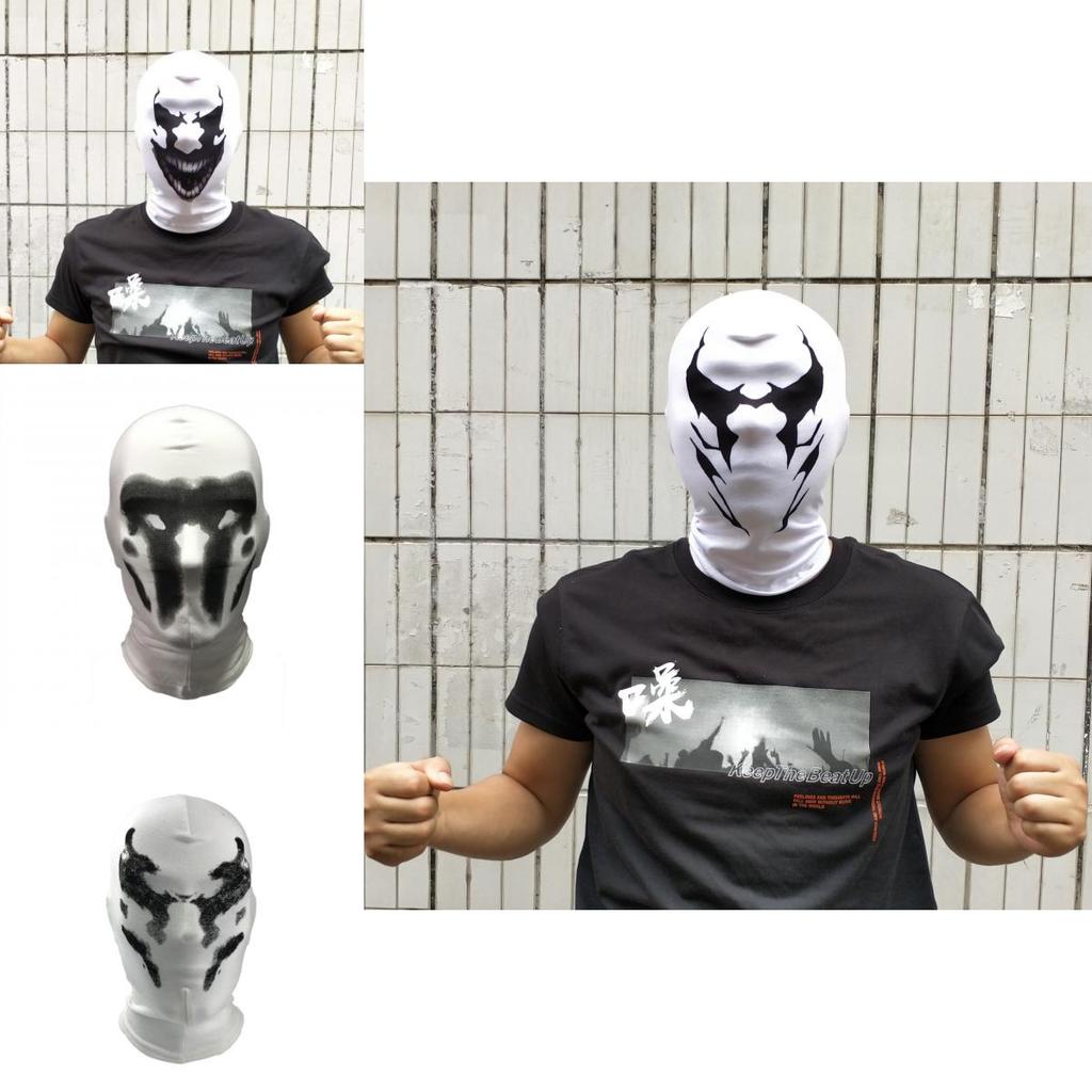 2020 Watchmen Rorschach Mask Cosplay Hooded Face Covering For All Seasons And Genders