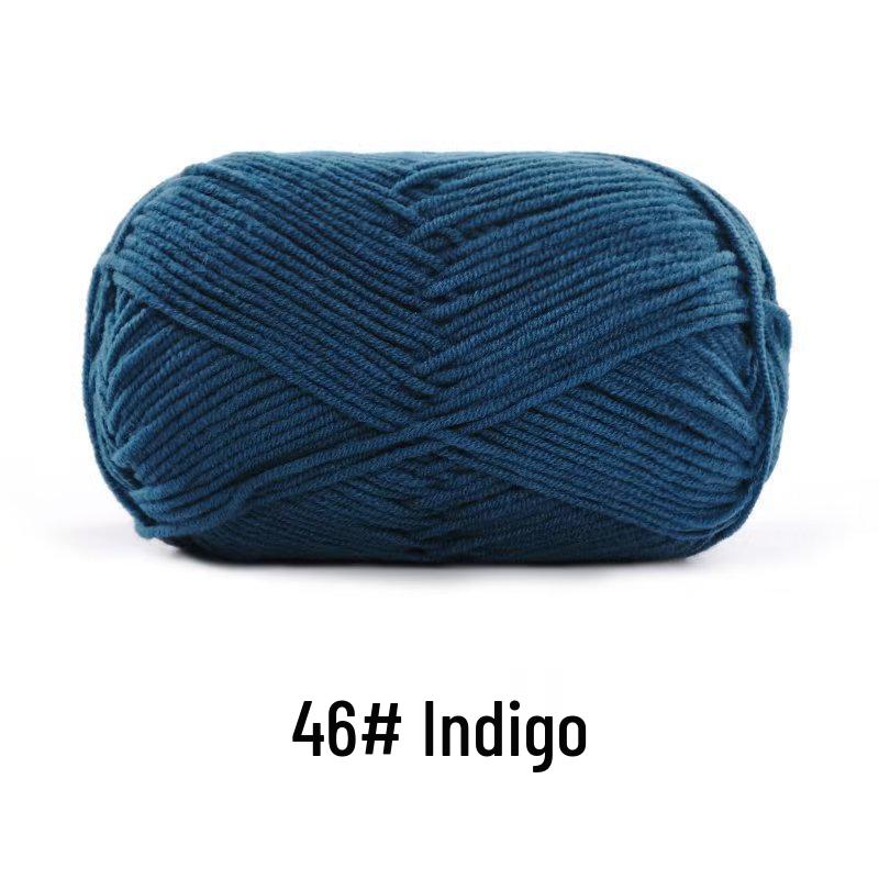 Suhe Meng Xiaoxiao 4-Ply Combed Cotton Milk Yarn for DIY Knitting: Blanket, Hat, Scarf Projects