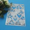 Heart Cover Pattern Background Metal Cutting Dies Dots Frame Stencils Die Cut for DIY Scrapbooking Embossing
