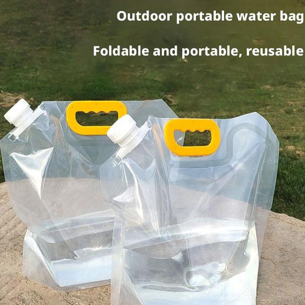 1.5/2.5/5/10L Foldable Portable Drinking Water Bag Hiking Bag Emergency Storage Camping Water F P3R7