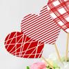 15Pcs Heart Vase Floral Insert Set Flower Holder Valentine's Day Romantic Table Decor for Centerpiece Party Wedding Decoration P
