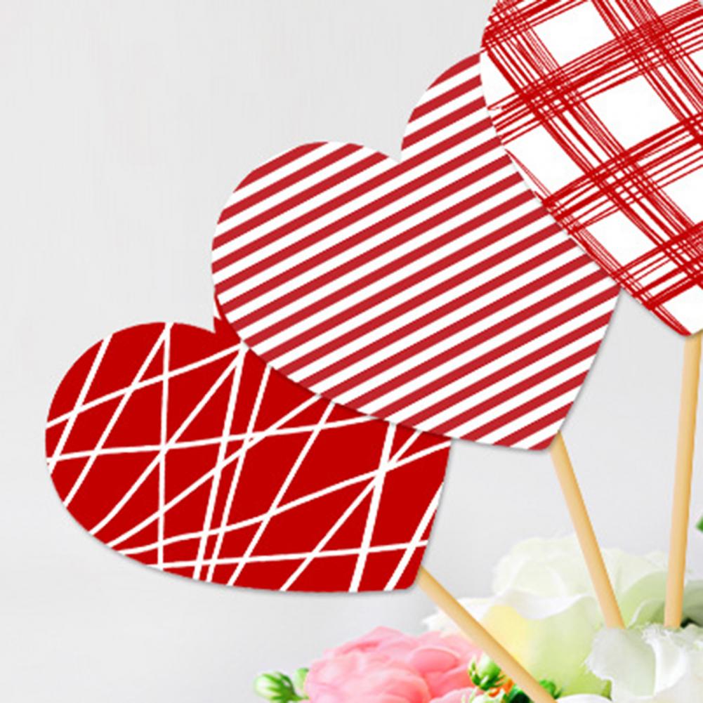 15Pcs Heart Vase Floral Insert Set Flower Holder Valentine's Day Romantic Table Decor for Centerpiece Party Wedding Decoration P