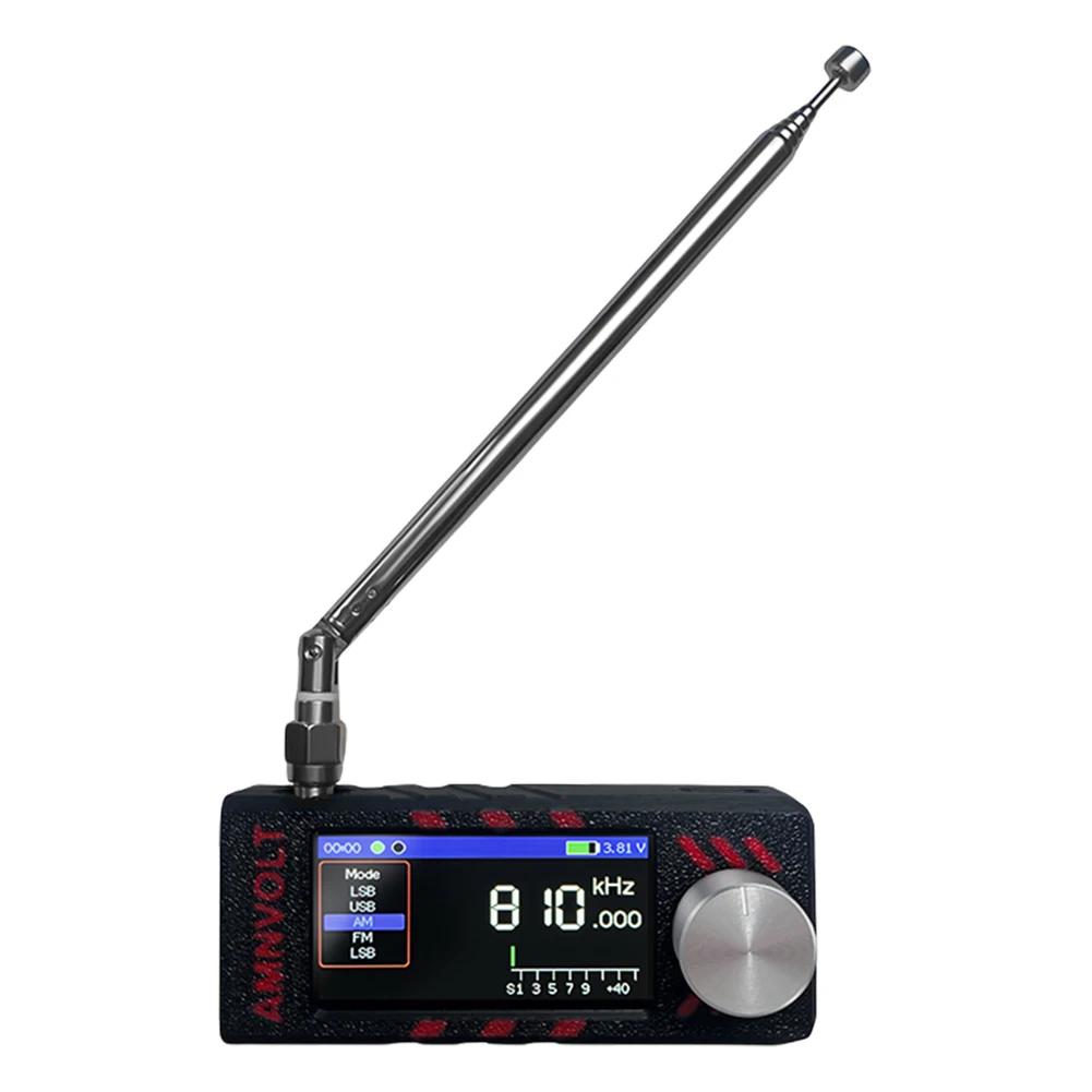 Portable SI4732 All Band Radio Receiver 0.5-108mhz DSP ESP-32-S3 LSB USB AM FM FM/AM Radio with Antenna HF SW MW VHF Radio