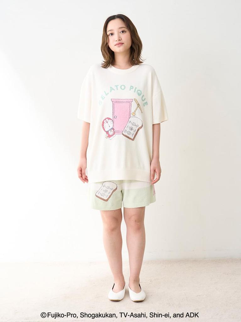 gelato pique Doraemon Jacquard Pullover Shorts Set IVR Women's & (PWNT254005)