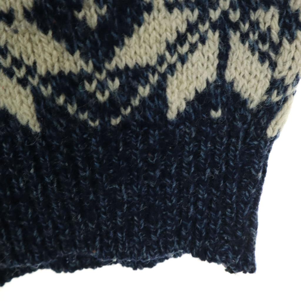 ROYAL NORTH MILLS OUTFITTERS 80s 90s Made In USA Old Nordic Pattern Long Sleeve Sweater Men's Used