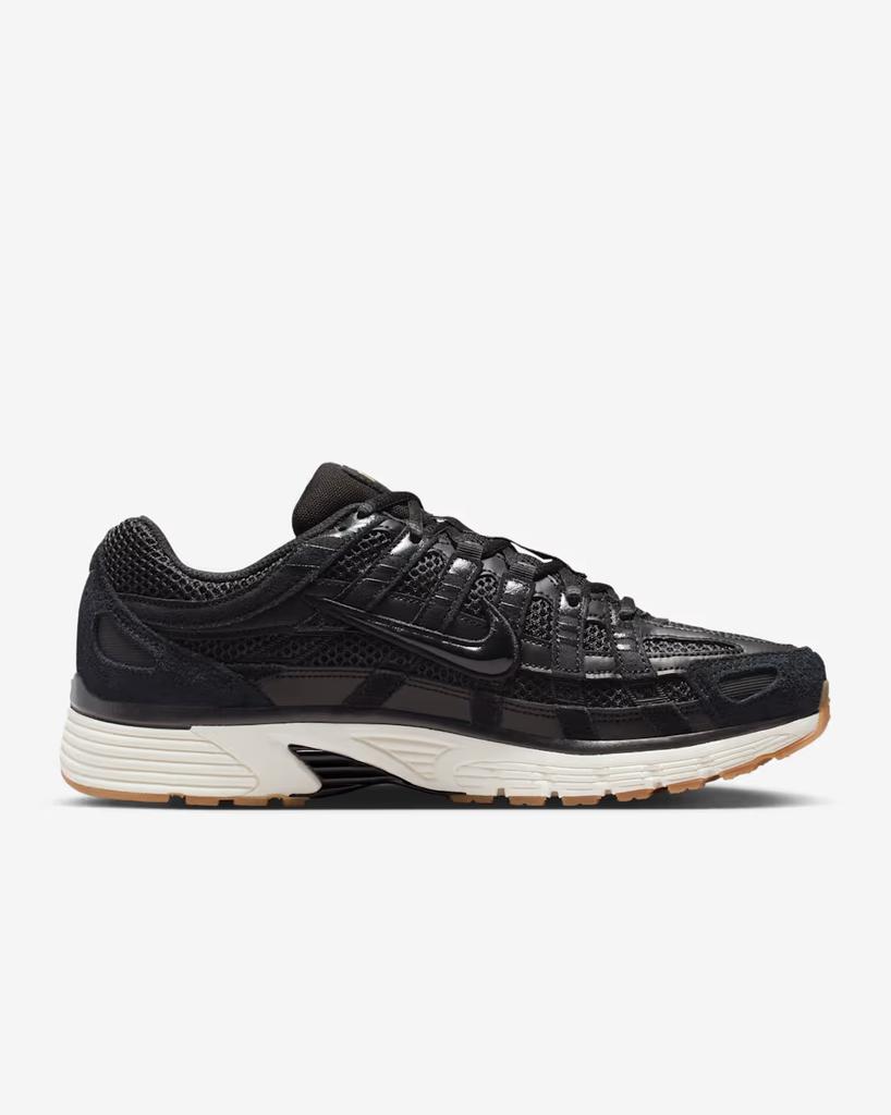 HF0015-001 Nike P-6000 Suede Black Metallic Gold Grain Sail Black (Men's)