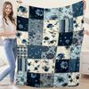 1pc Cute Cartoon Flannel Blanket, Skin-Friendly And Warm, Dorm Sofa Nap Blanket for Travel, Portable And All-Season Use, Machine Washable, No Lint