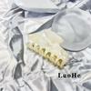 Luohe High-End Korean French Acetate Hair Clip - Women's Updo & Shark Accessory