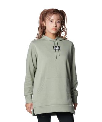 UA RIVAL FLEECE OVERSIZED PULL OVER HOODIE Grove Green MD