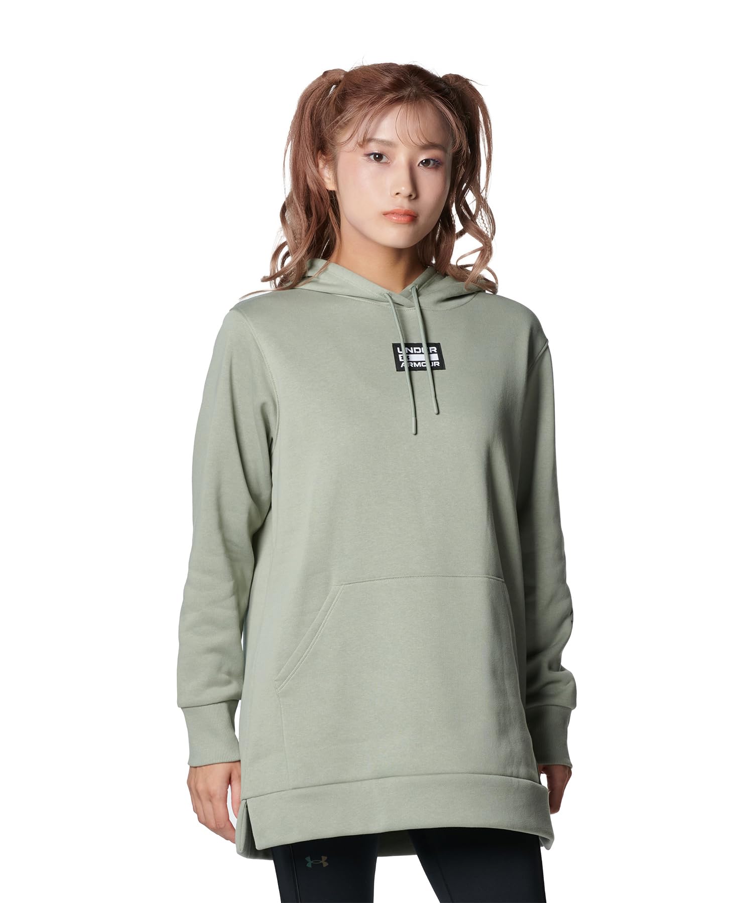 

UA RIVAL FLEECE OVERSIZED PULL OVER HOODIE Grove Green MD [Under Armour]
