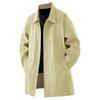 Men In The Long Trench Coat Large Size New American Casual Coat Loose Coat