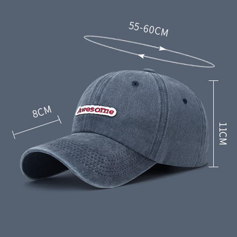Baseballmütze mit Buchstabenstickerei für Herren, Sonnenschutz, Snapback-Hut, Sonnenblende, Fischerhut, Schirmmütze