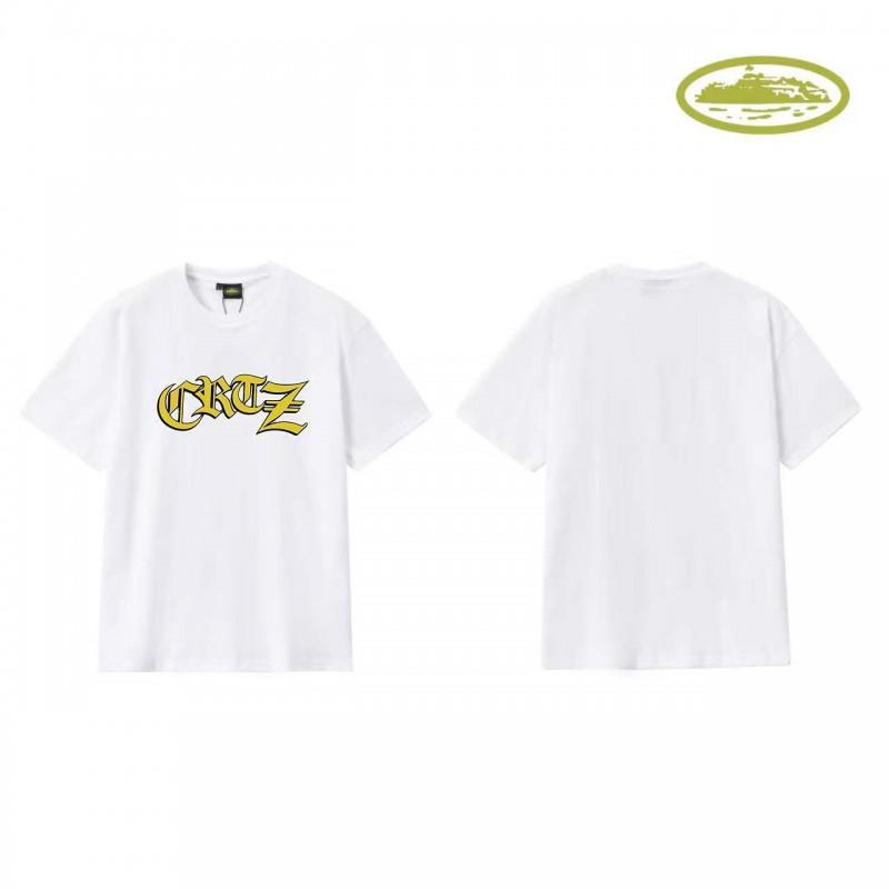 CORT Alcatraz Basic Short Sleeve T-Shirt Phantom Letter Print Couple Streetwear Teens