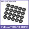 21mm Wheel Lock Lug Nut Cover Caps wClip TWENTY  for Tesla-Model Black
