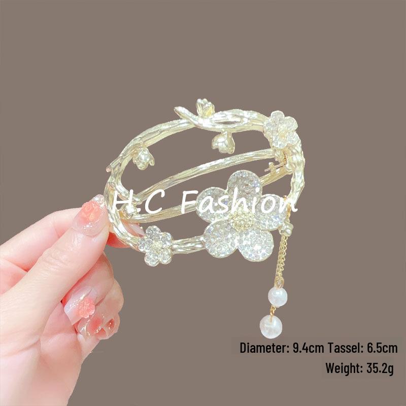 Luxury Fishtail Tassel Hairpin: Elegant Butterfly Twist Clip for Bun or Straight Hair