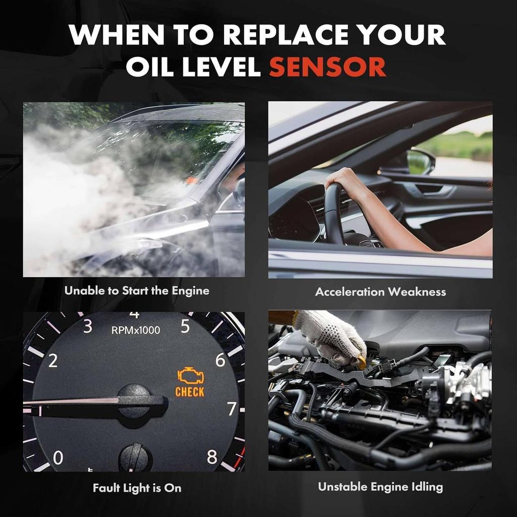 Oil Level Sensor for BMW 1 Series E81 Hatch 2006-2012, Replacement for 12617508003