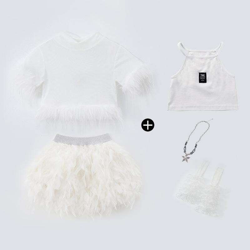Jazz dance costume girls June 1 children's stage costume catwalk kpop girl group sequins sweet cool dance costume summer