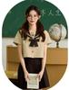 Sailor autentisk lang kort ermet sailor high school jente sløyfe skole skole JK skole britisk high school kulturell kostyme [Yi-gog] uniform, uniform,