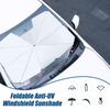 Car Windshield Sun Shade Automotive Interior Sun Protection Retractable Anti-UV Privacy Screen Heat Reduction for Driver Hot