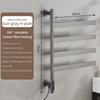Carbon Fiber Intelligent Drying Electric Towel Rack Household Bathroom Constant Temperature Heating And Drying Storage Holder