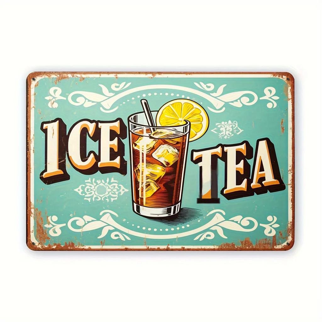 Placa Metálica Vintage Pinup Girl Café Encantadora Arte de Parede Para Casa Café Bar Apartamento & Decoração de Restaurante - Presente de Feriado Perfeito