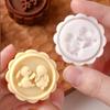 Rabbit Pattern Mooncake Molds Flower Shaped Mooncake Stamp Reusable   Kithchen