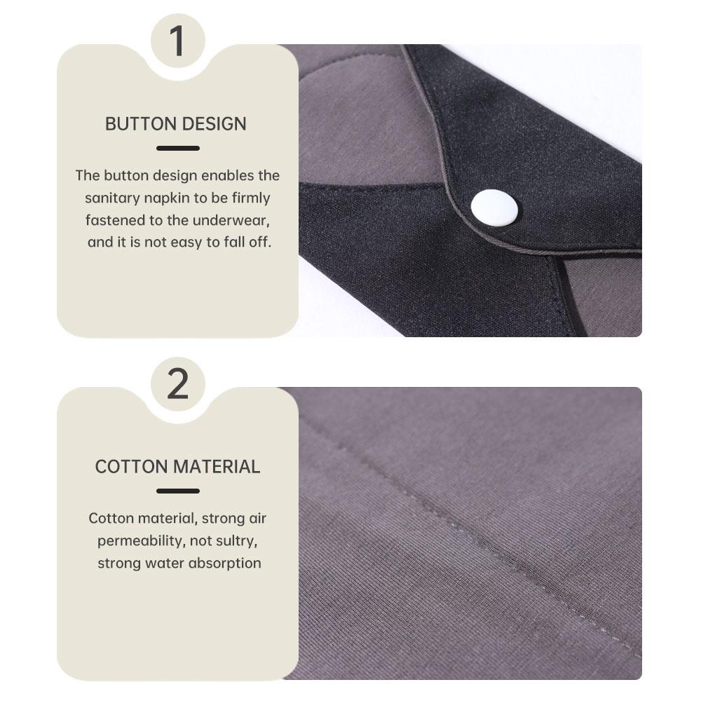 5pcs Reusable Menstrual Pads, Monthly Women's Sanitary Pads, Washable Sanitary Pads Used During Menstruation.