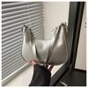 2025 new solid color popular texture underarm bag versatile fashion messenger bag French niche shoulder handbag
